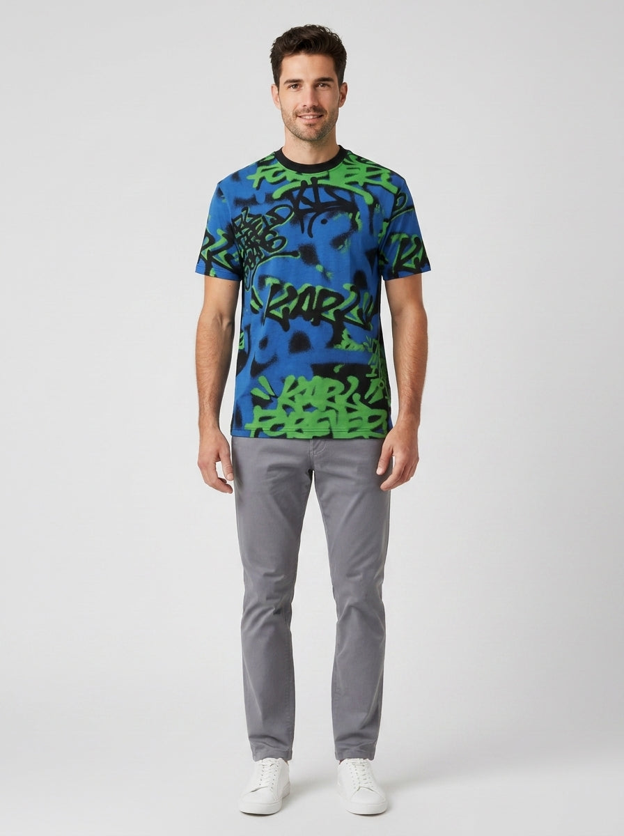 T-shirt RELAXED GRAFFITI 241D1711 - foto indossata