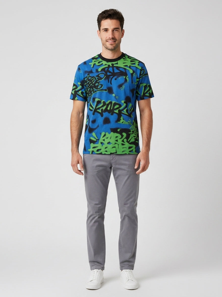 T-shirt RELAXED GRAFFITI 241D1711 - foto indossata