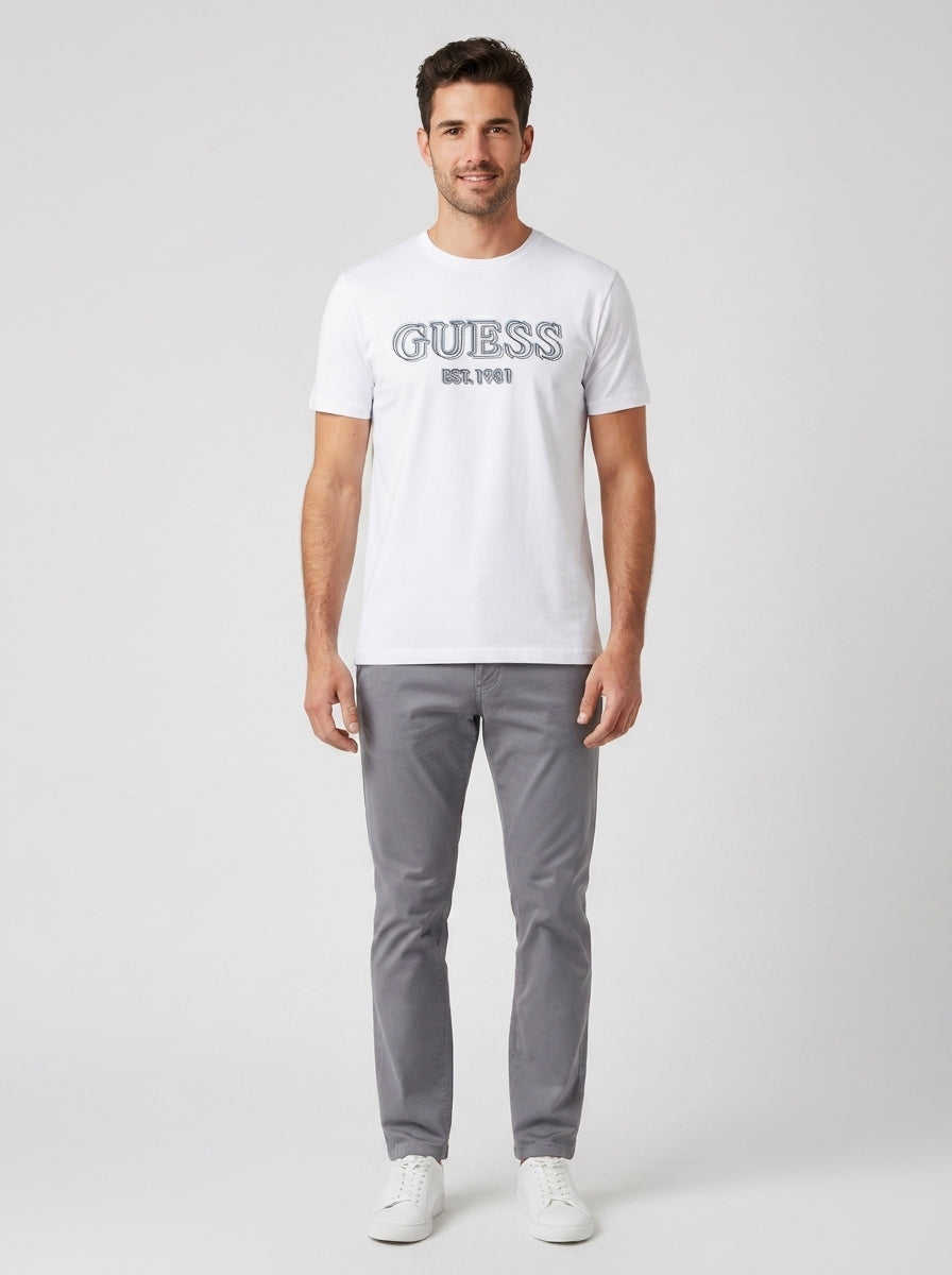 T-shirt SS CN GUESS LOGO TEE - foto indossata