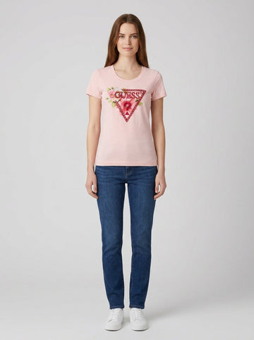 T-shirt SS CN TRIANGLE BEADS TEE - foto indossata