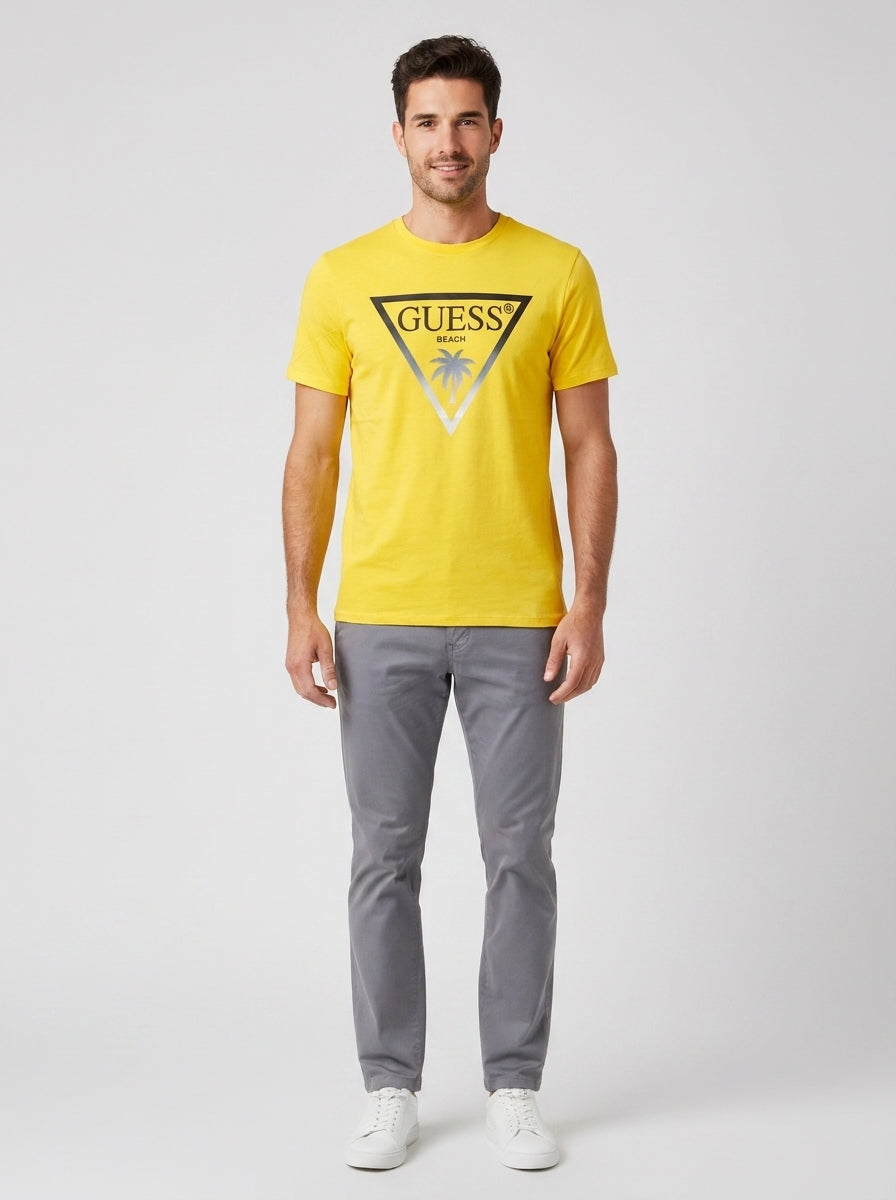T-shirt SS CN Triangle palm tee - foto indossata