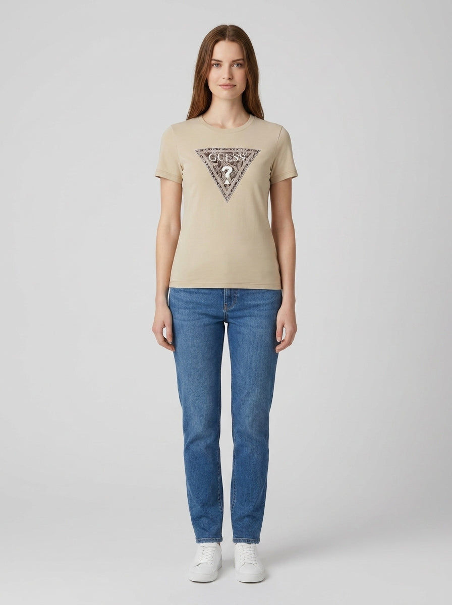 T-shirt SS CN TRIANGLE PYTHON TEE - foto indossata