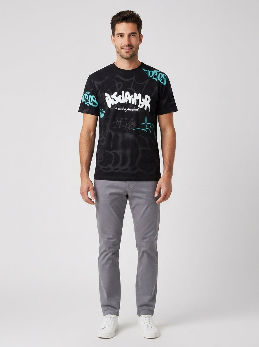T-shirt T-SHIRT UOMO JERSEY 54897 - foto indossata