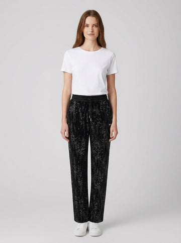 Tute SEQUINS WIDE LEG PANTS - foto indossata
