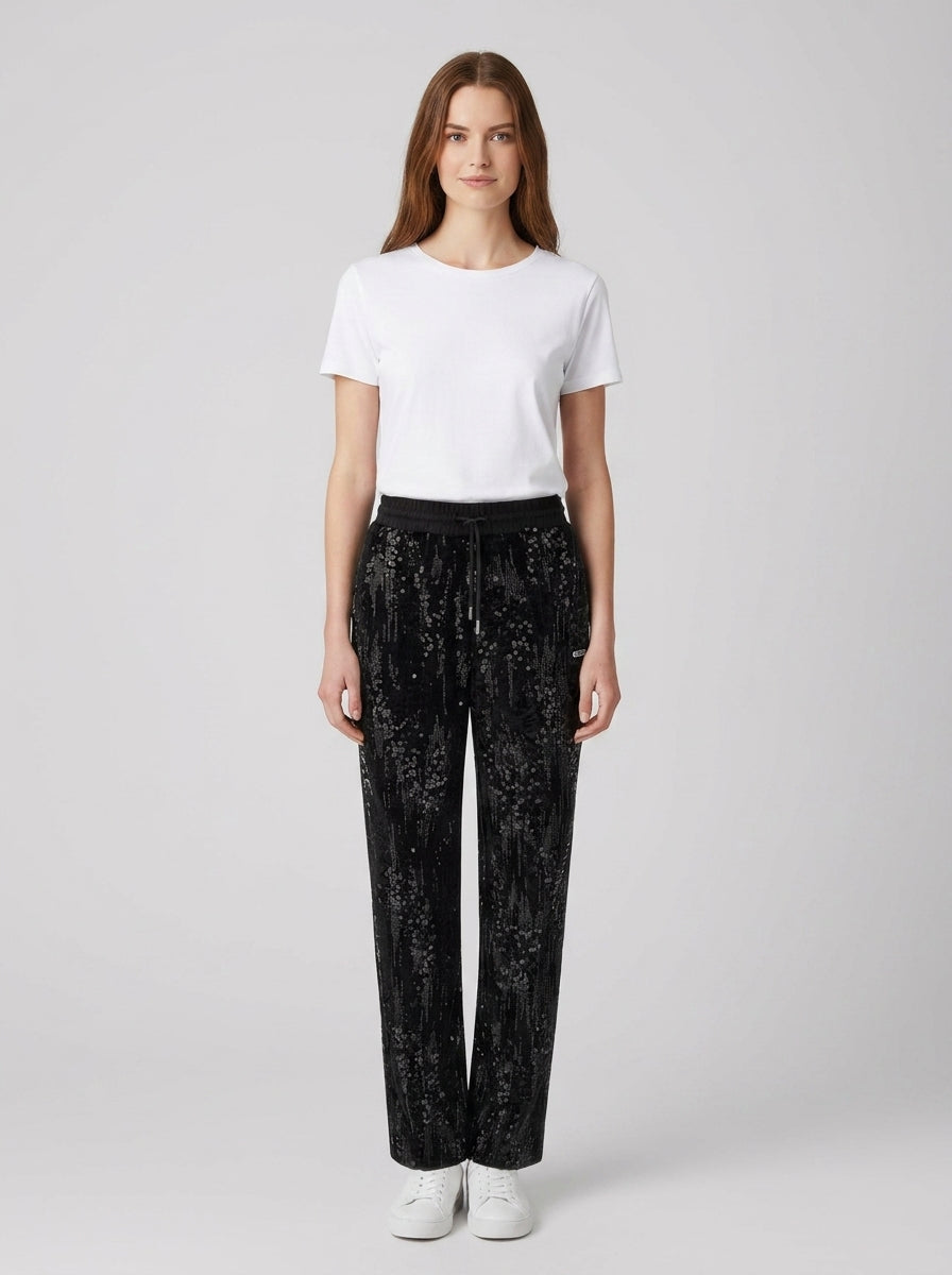 Tute SEQUINS WIDE LEG PANTS - foto indossata