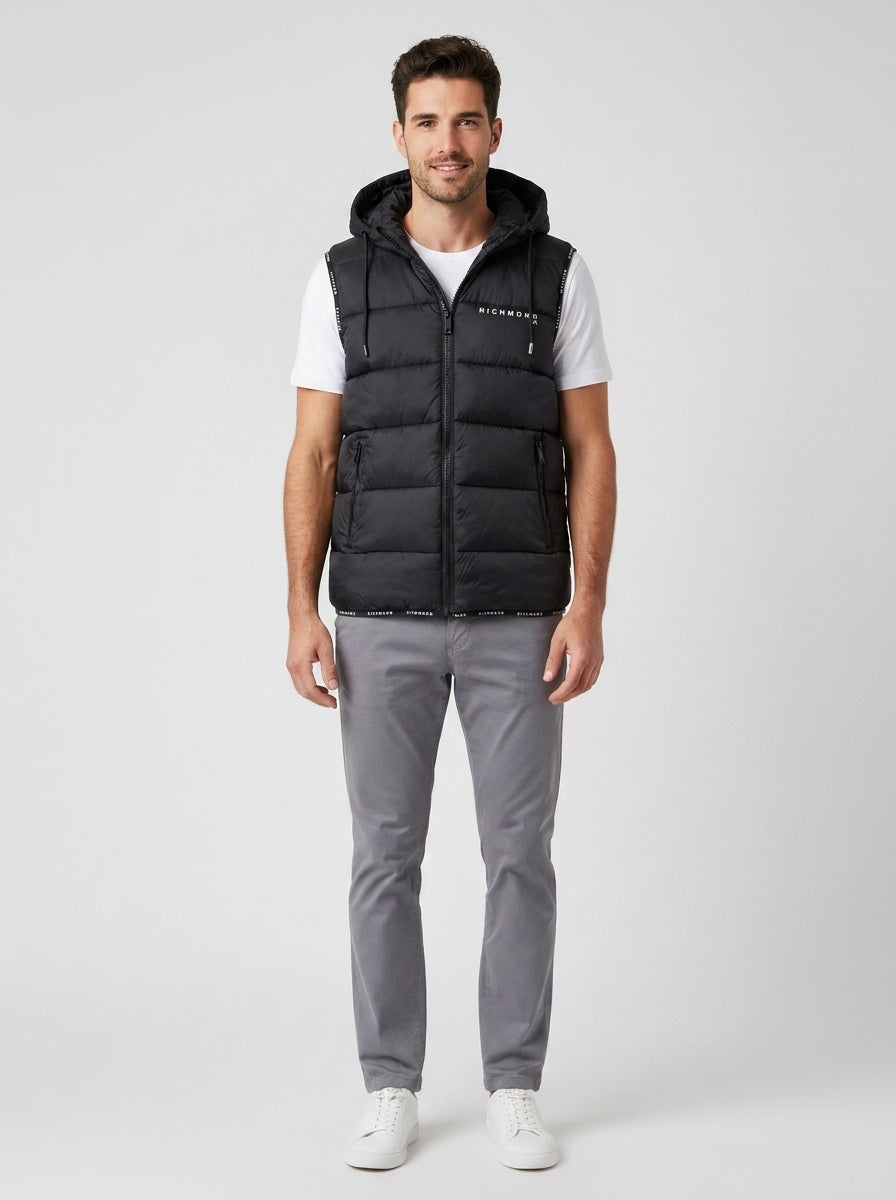 UMA25160PIS8 PADDED GILET JACKET BE - foto indossata