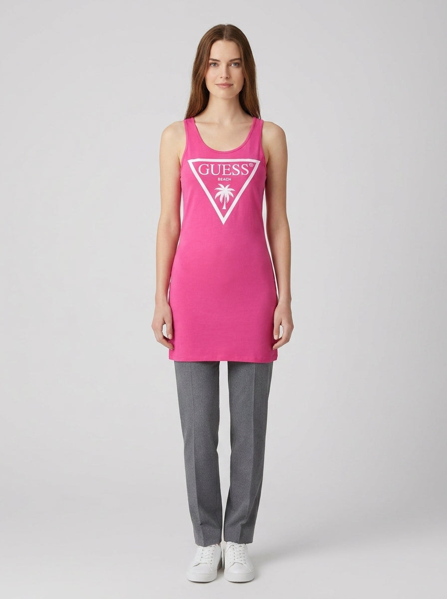 Vestiti LOGO TANK TOP DRESS - foto indossata