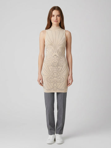 Vestiti RHINESTONE BODYCON MINI SWEATER DRESS - foto indossata