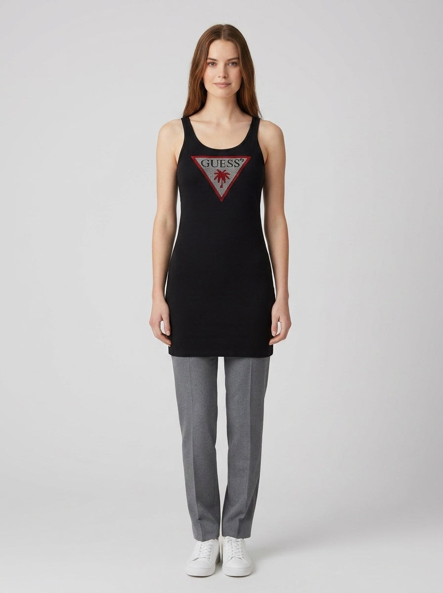 Vestiti TRIANGLE RHINESTONES TANK - foto indossata