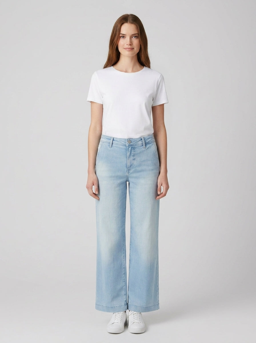 W6GA1LD0689 ZOYA WIDE LEG CROP - foto indossata