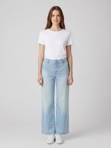 W6GA1LD0689 ZOYA WIDE LEG CROP - foto indossata