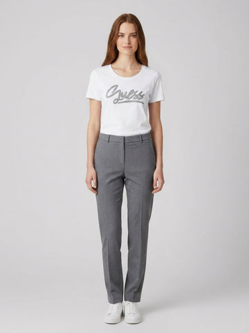 W6RI24J1314 SS CN SCRIPT TEE - foto indossata