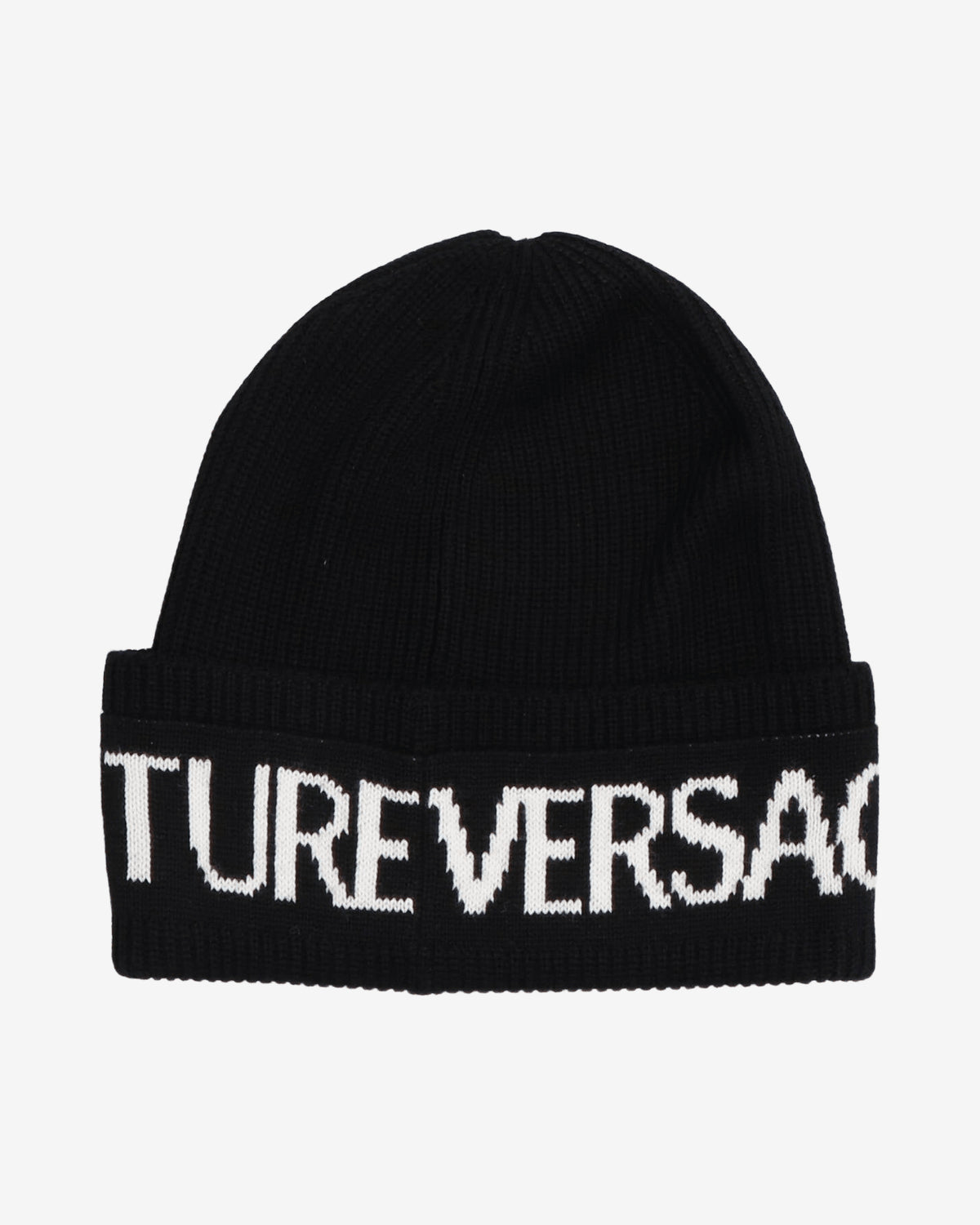 Versace Beanie Lana Nero Oro