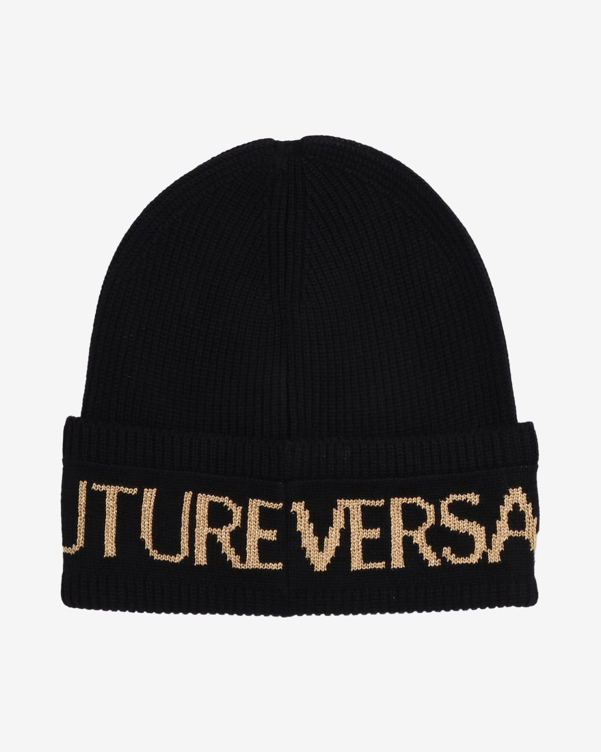Versace Beanie Lana Nero Oro