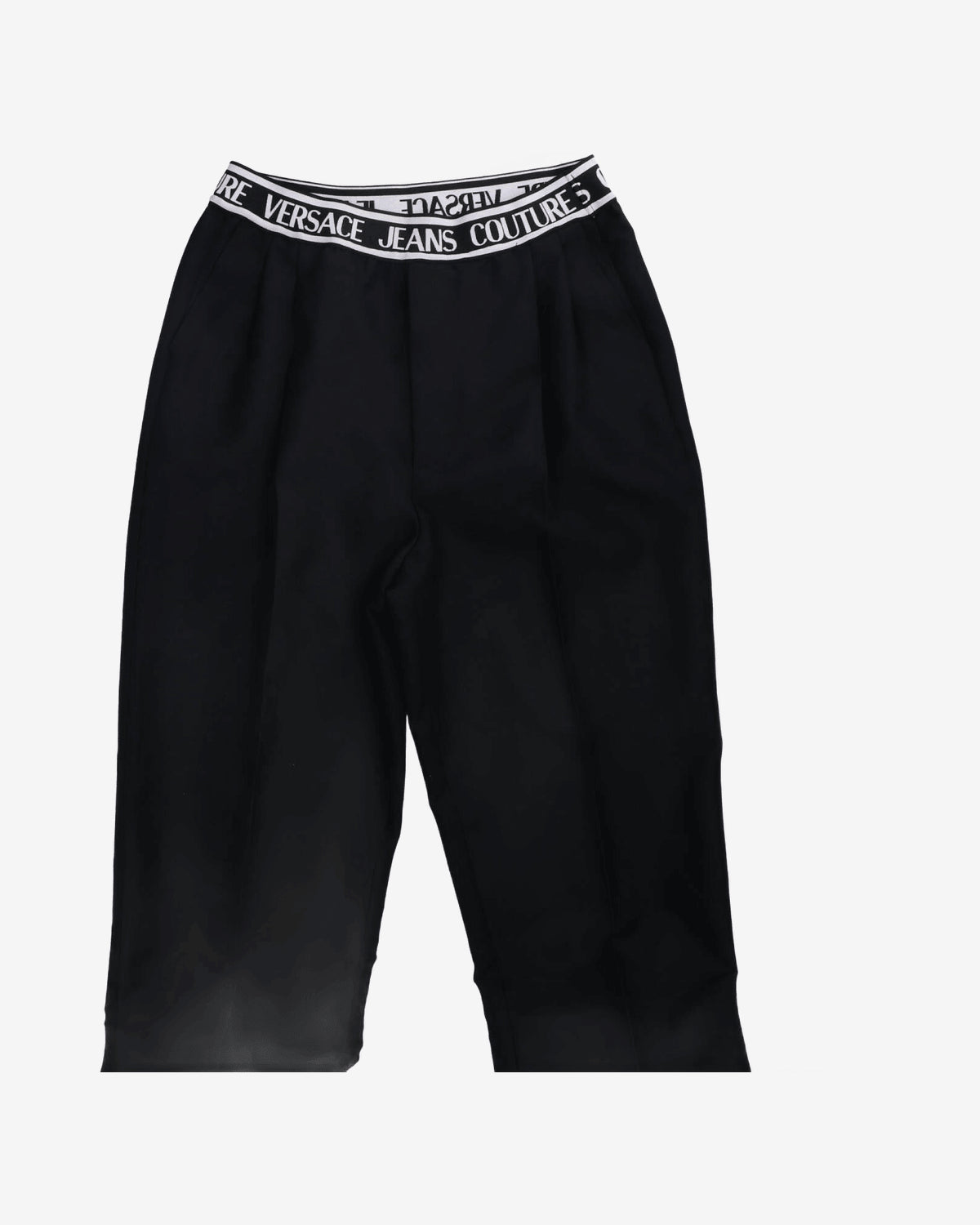 Pantaloni Versace Logo Canvas Nero