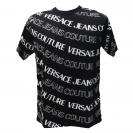 R ALL OVER T-SHIRT JERS MONOGRAM Nero