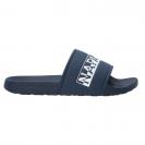 Man beach slipper Blu bianco