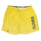 H32103 SWIM PANT WITH MACRO LOGO ON FRONT Giallo