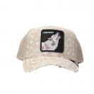 DROP CANVAS ANIMAL CAP Beige Lone wolf