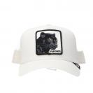 DROP CANVAS ANIMAL CAP Bianco panther