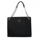 SHOPPING BAG KLEEBE Argento Nero