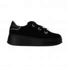 PPJ855 suede charm strass Nero
