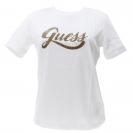 GLITTERY LOGO TEE Bianco