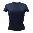 MOCK NECK ALL OVER 4G TEE Blu