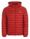 GJ HOODED PUFFER Rosso