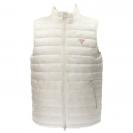 GJ HODED PUFFER VEST Bianco Panna