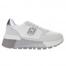 Amazing 25 platform mesh suede Bianco 