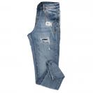 JEANS C/LOGO GRANDE DIETRO Denim Chiaro