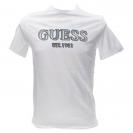 SS CN GUESS LOGO TEE Bianco