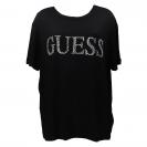 GUESS LOGO LONG SS TEE Nero