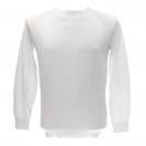 PULLOVER PARICOLLO RAGLAN M07 Bianco