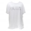 GUESS LOGO LONG SS TEE Bianco 