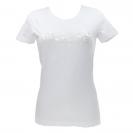  CN SS LOGO SEGQUINS TEE Bianco