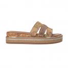 Sandal strass&geo Cuoio