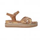 Intreccio fasce geo leather Cuoio