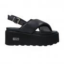 NANCY SANDAL W LEATHER BLACK Nero 4264