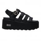 NANCY SANDAL W LEATHER BLACK Nero 4488