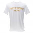 78PM601 R TONAL LOGO FLOCK T-SHIRT Bianco