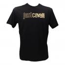 LOGO GOLD MAT T-SHIRT COTTON JERSEY Nero