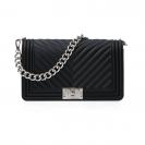 Flat M shoulderbag Nero