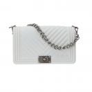Flat M shoulderbag Bianco
