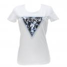 SS CN TRIANGLE FLOWER TEE Bianco