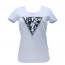 SS CN TRIANGLE FLOWER TEE Azzurro