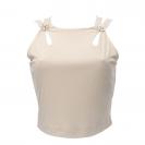 ZAMA CUT OUT DETAILS CROP TOP Beige