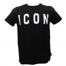 T-SHIRT BASICA C/LOGO GRANDE Nero