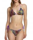 TRIANGOLO E SLIP SBAMBOLATO Viola Multicolore